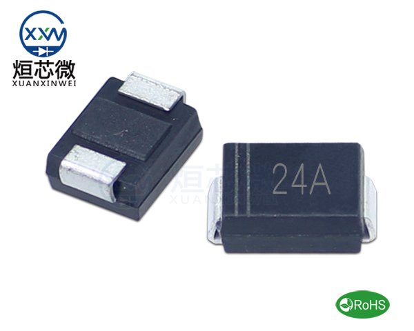 P6SMB24A參數,TVS二極管P6SMB24A瞬態(變)抑制二極管